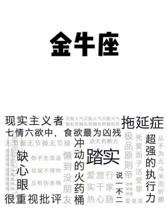 十二星座性格关键词大盘点，看了就知道是哪个星座