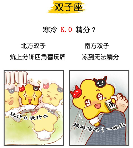 星座也分地域性 冬季南北方12星座对比