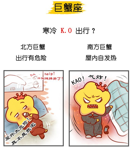 星座也分地域性 冬季南北方12星座对比