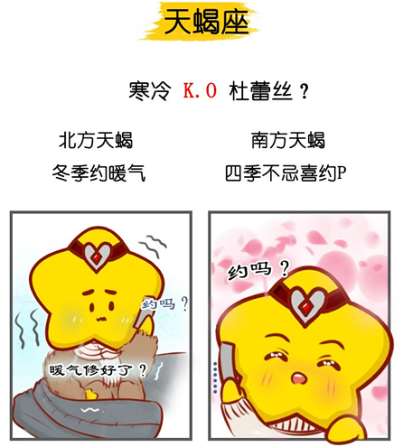 星座也分地域性 冬季南北方12星座对比