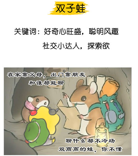 旅行青蛙火了 看看你的呱儿子是什么星座