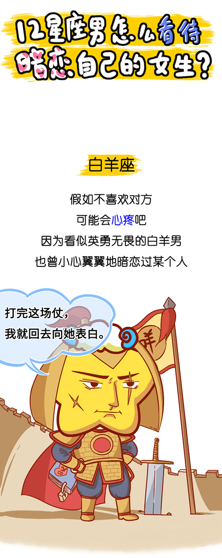 12星座男怎么看待暗恋自己的女生