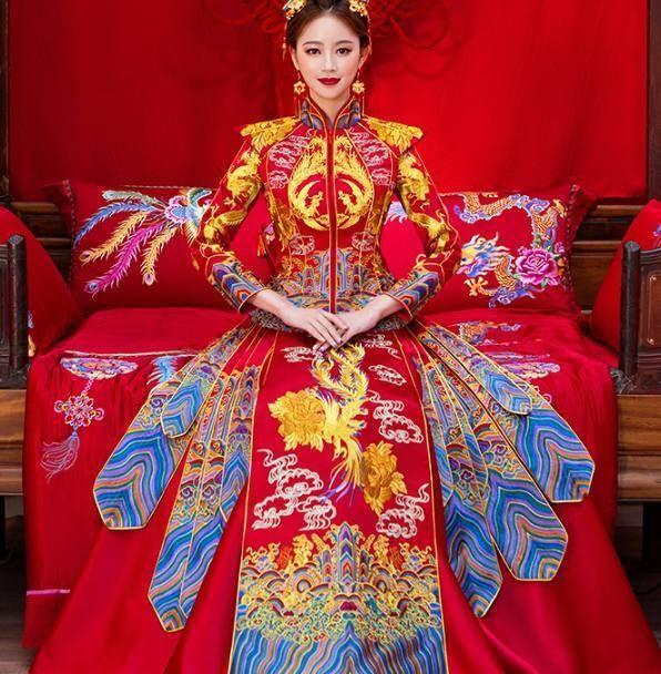 十二星座最高贵的中式婚服,水瓶座很霸气,狮子座的超美!