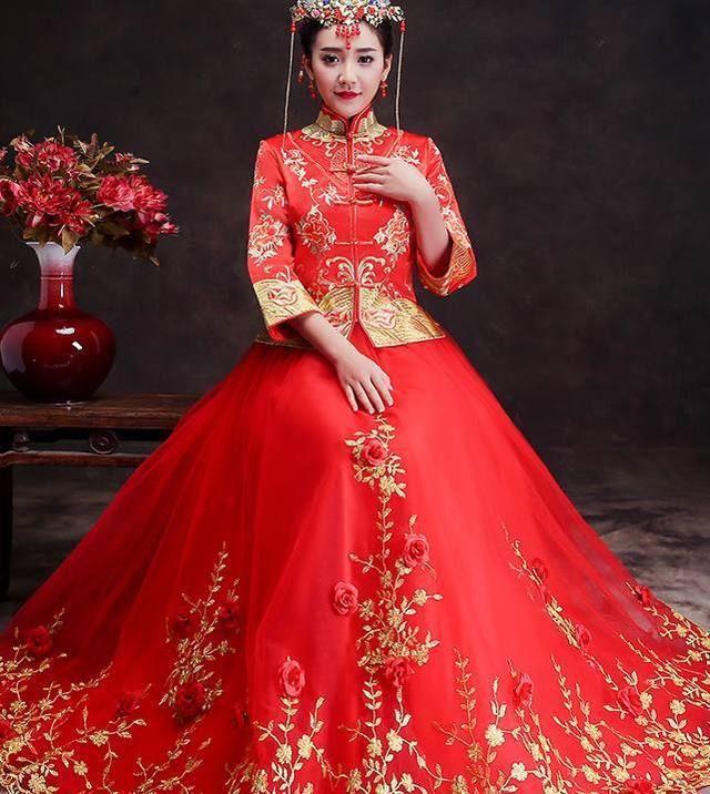 十二星座最高贵的中式婚服,水瓶座很霸气,狮子座的超美!