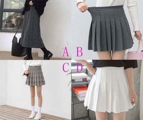 心理测试:4款女学生裙子选一款,测你男同桌对你有何种感觉?
